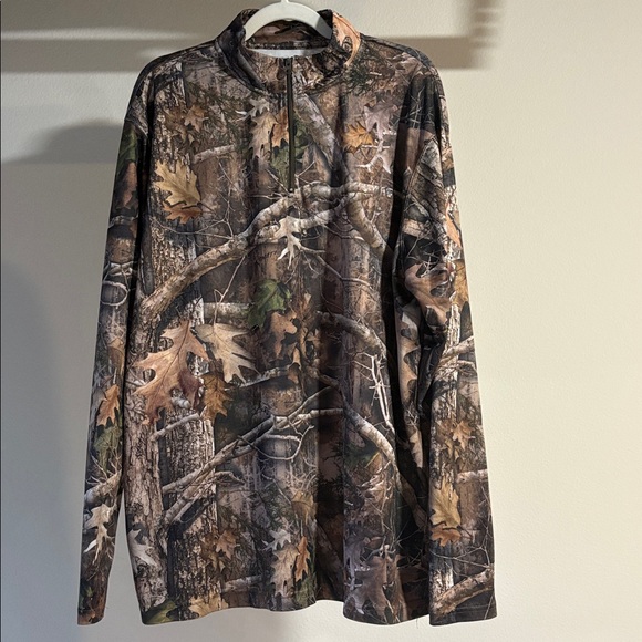 Cabela's Camouflage jacket pullover with quarter zip and full length sleeves - Picture 1 of 8